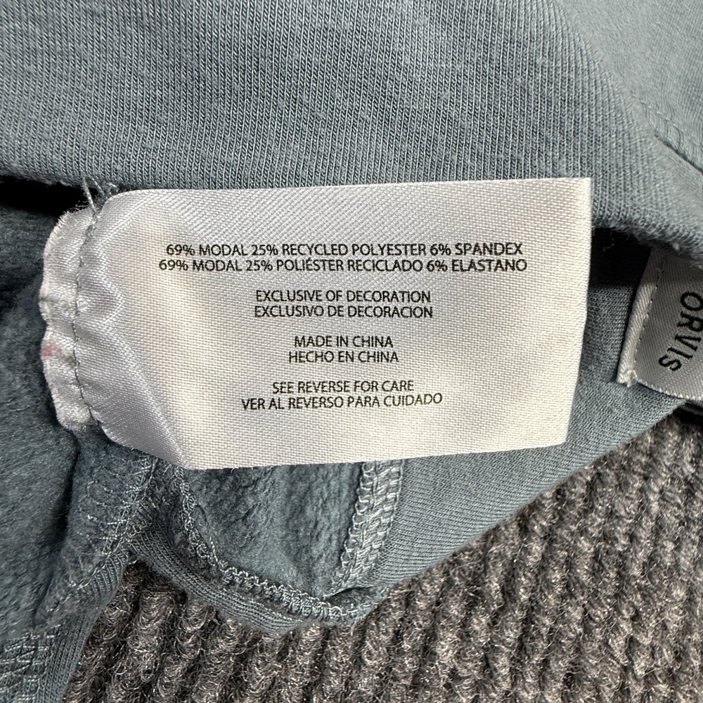 Orvis Women Sage Green V-Neck Modal Blend Sweatshirt Pullover Size M 1720418‎ - Picture 9 of 10